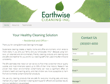 Tablet Screenshot of earthwisecleaning.com